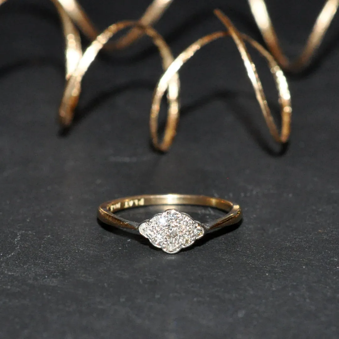 Diamond Cluster Ring