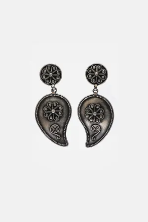 Dual Tone Kairi Shaped Earrings