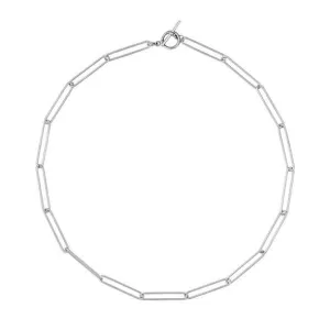 Ella Chain link Necklace Silver