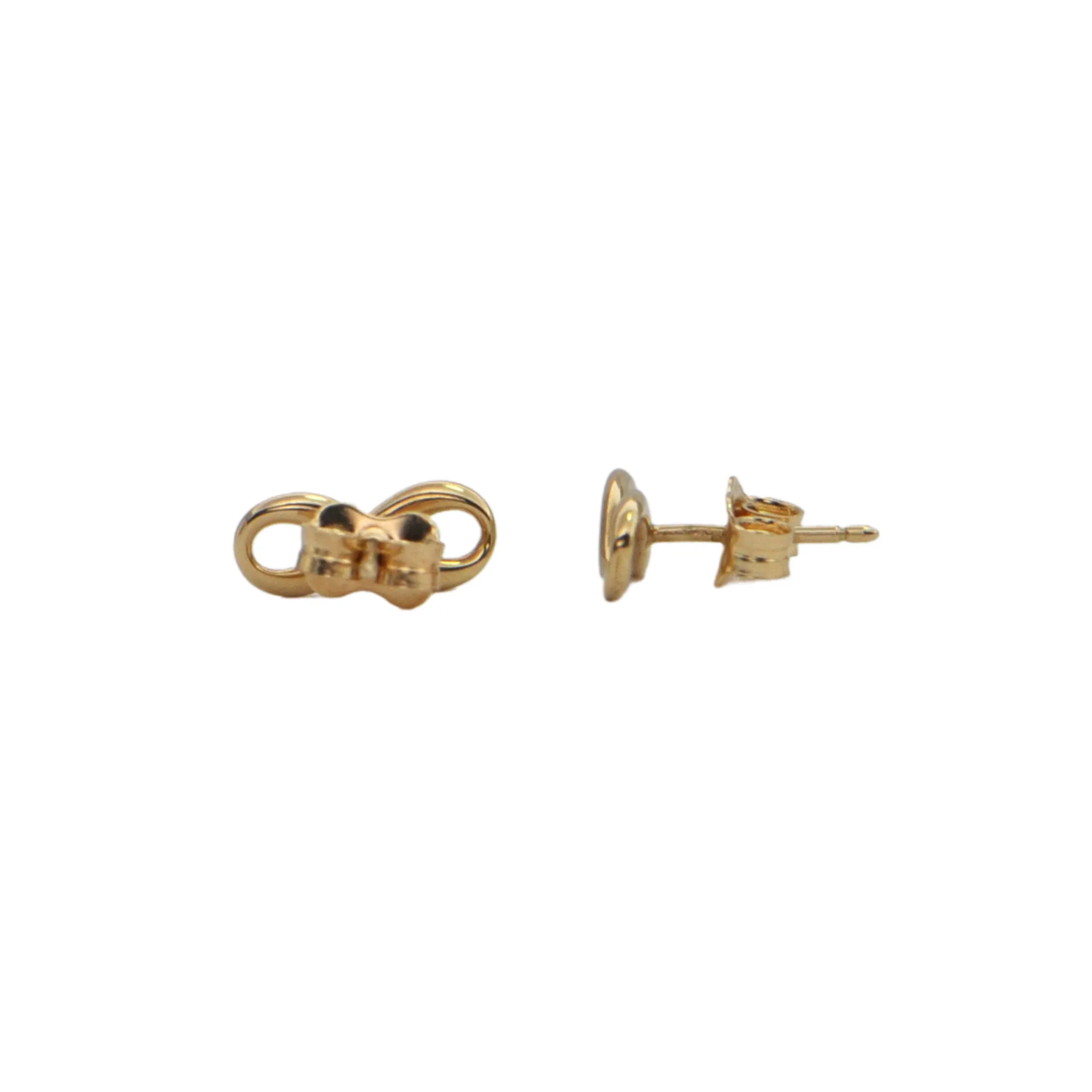 Estate Tiffany & Co. 18K Yellow Gold Infinity Earrings