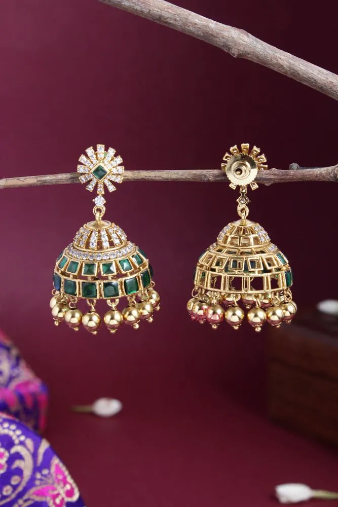 Ethnic Green Jhumka