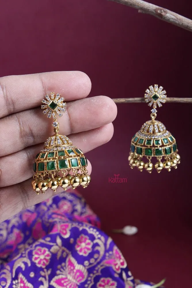 Ethnic Green Jhumka