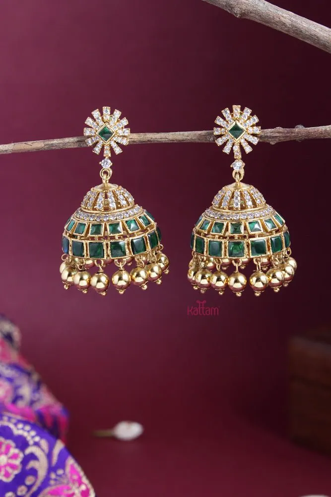 Ethnic Green Jhumka