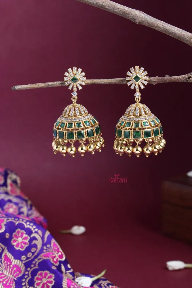 Ethnic Green Jhumka