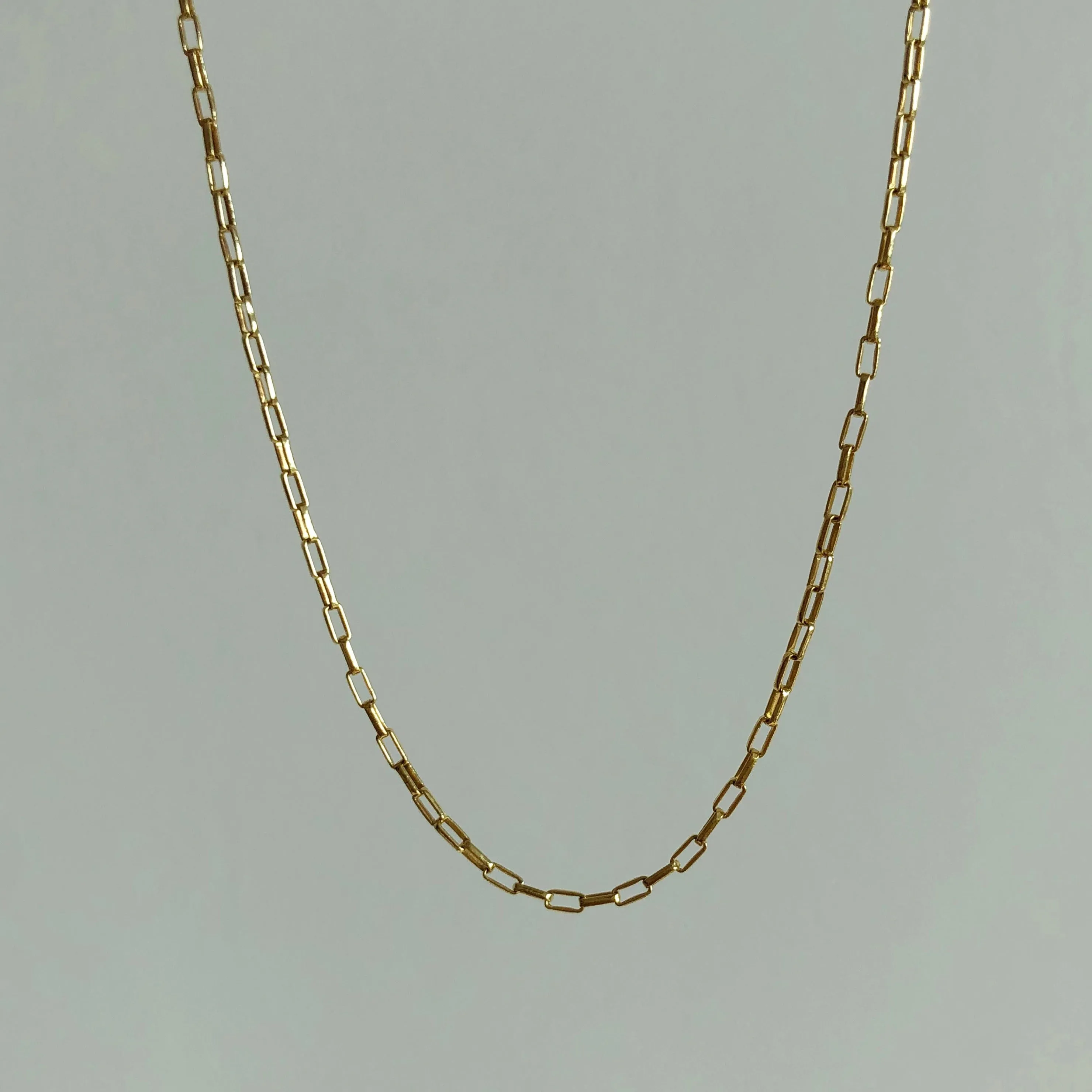 Everyday Long Box Chain Necklace / Bracelet, Solid 14k Gold