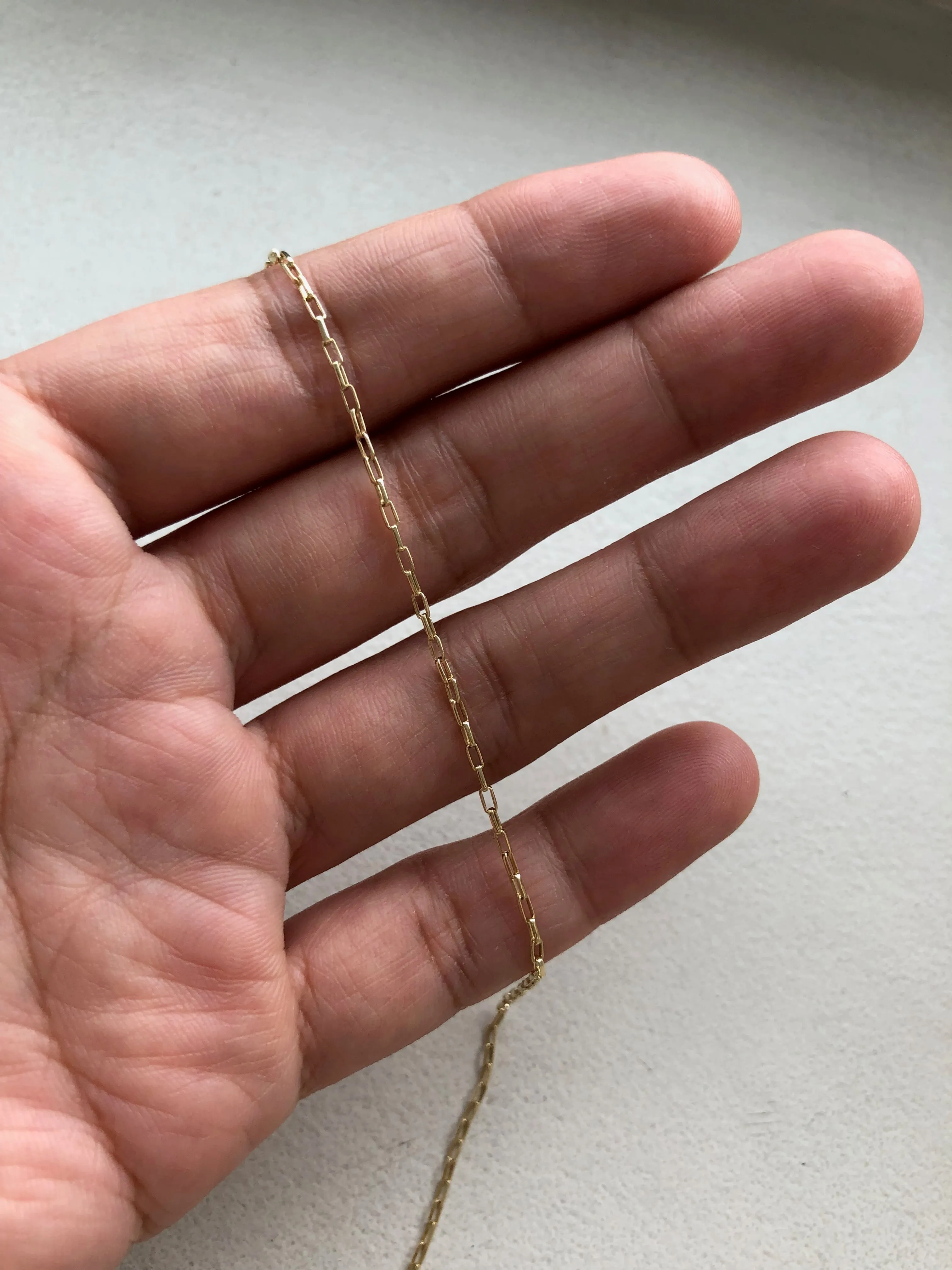 Everyday Long Box Chain Necklace / Bracelet, Solid 14k Gold