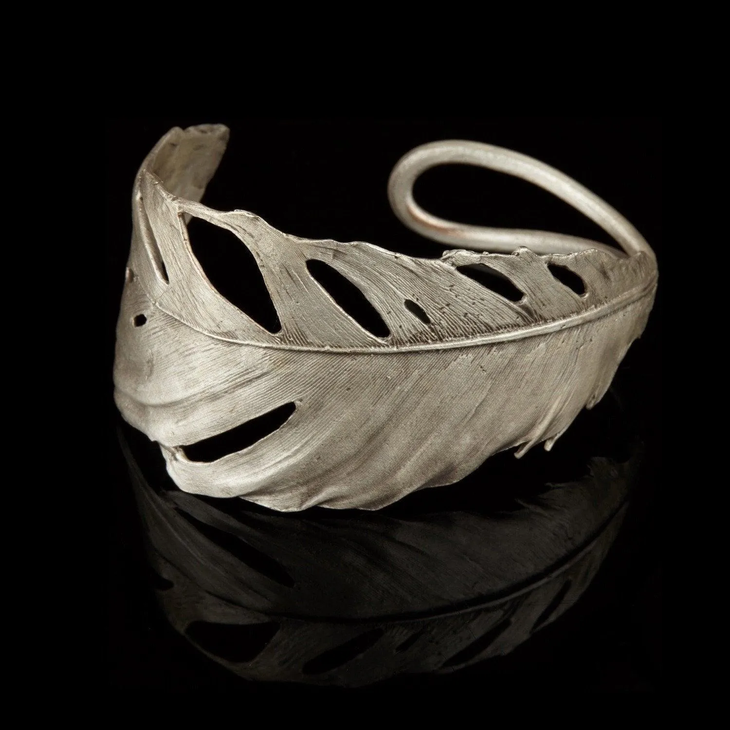 Feather Cuff Silver