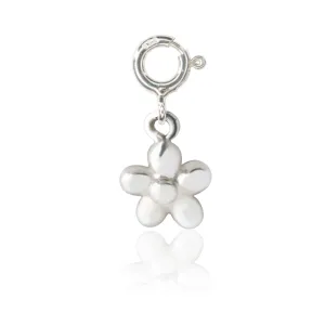 Flickering Flower Charm - Sterling Silver