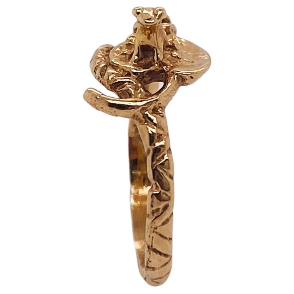 Frog and Snake Nature Ring