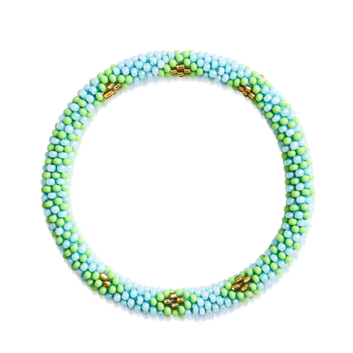 Frosted Pines | Himalayan Glass Bead Bracelet