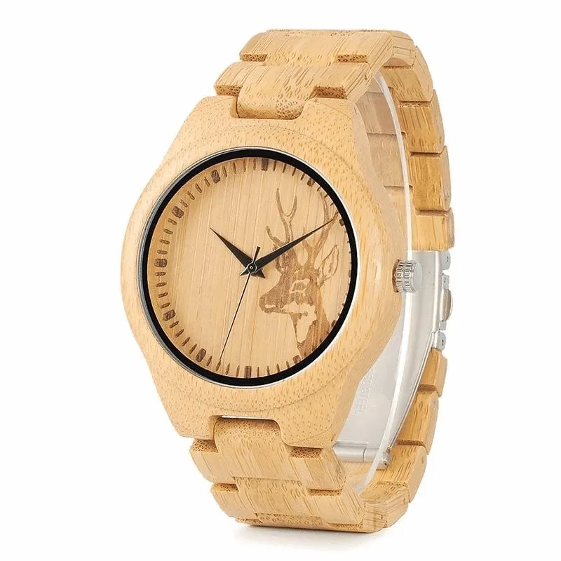 Full Wooden Men Wrist Watch in Gift Box