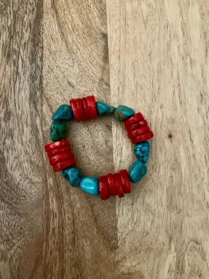 Genuine Stone Beaded Bracelet