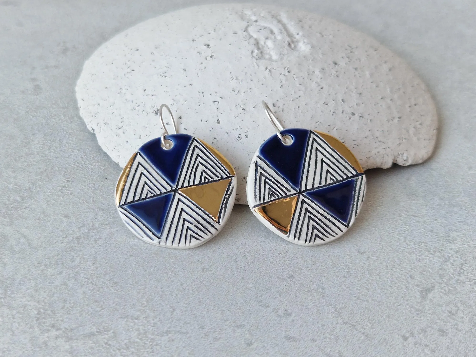 Geometric earrings No. 14