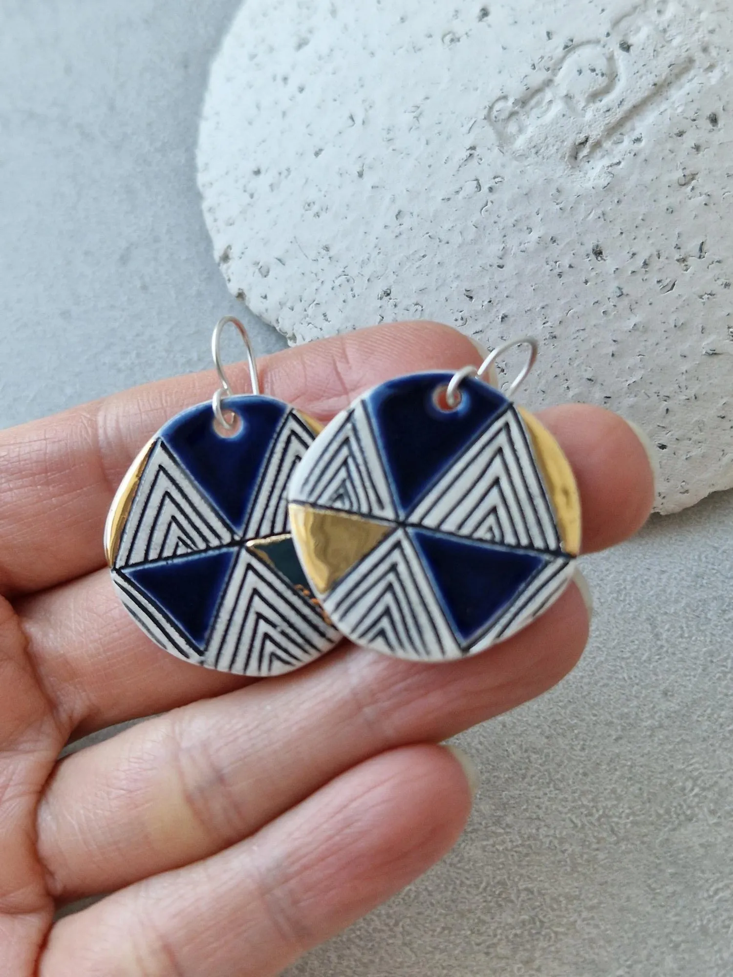 Geometric earrings No. 14