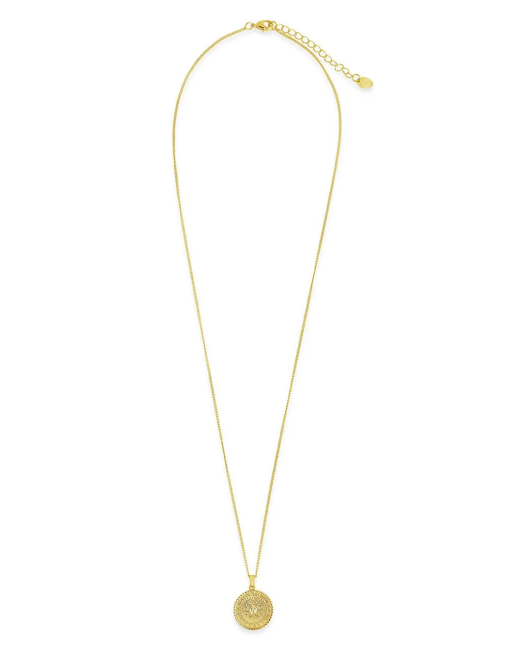 Gold Plated Medallion Necklace