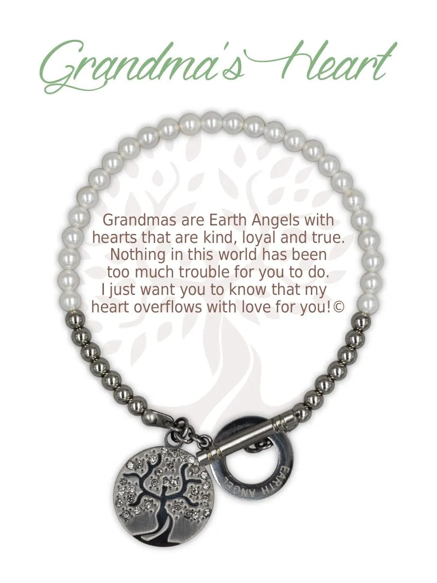 Grandma's Heart: Shell Pearl Bracelet