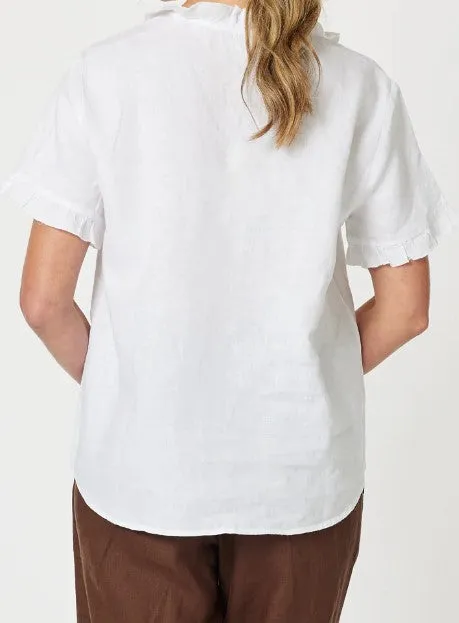 GS Tiffany white frill blouse