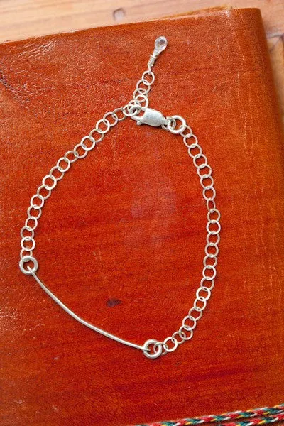 Hammered Bar Bracelet