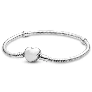 Heart silver bracelet