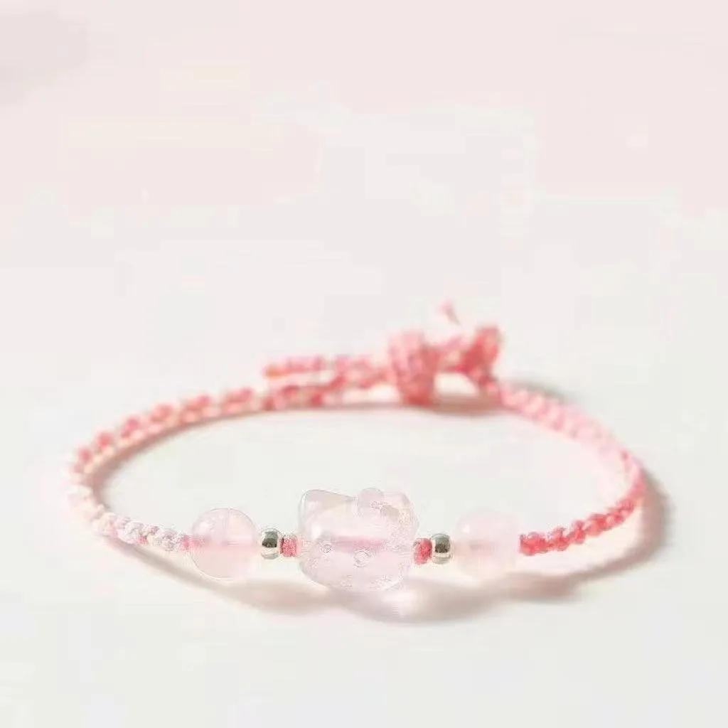 HelloKitty Pink Crystal Necklace / Bracelets