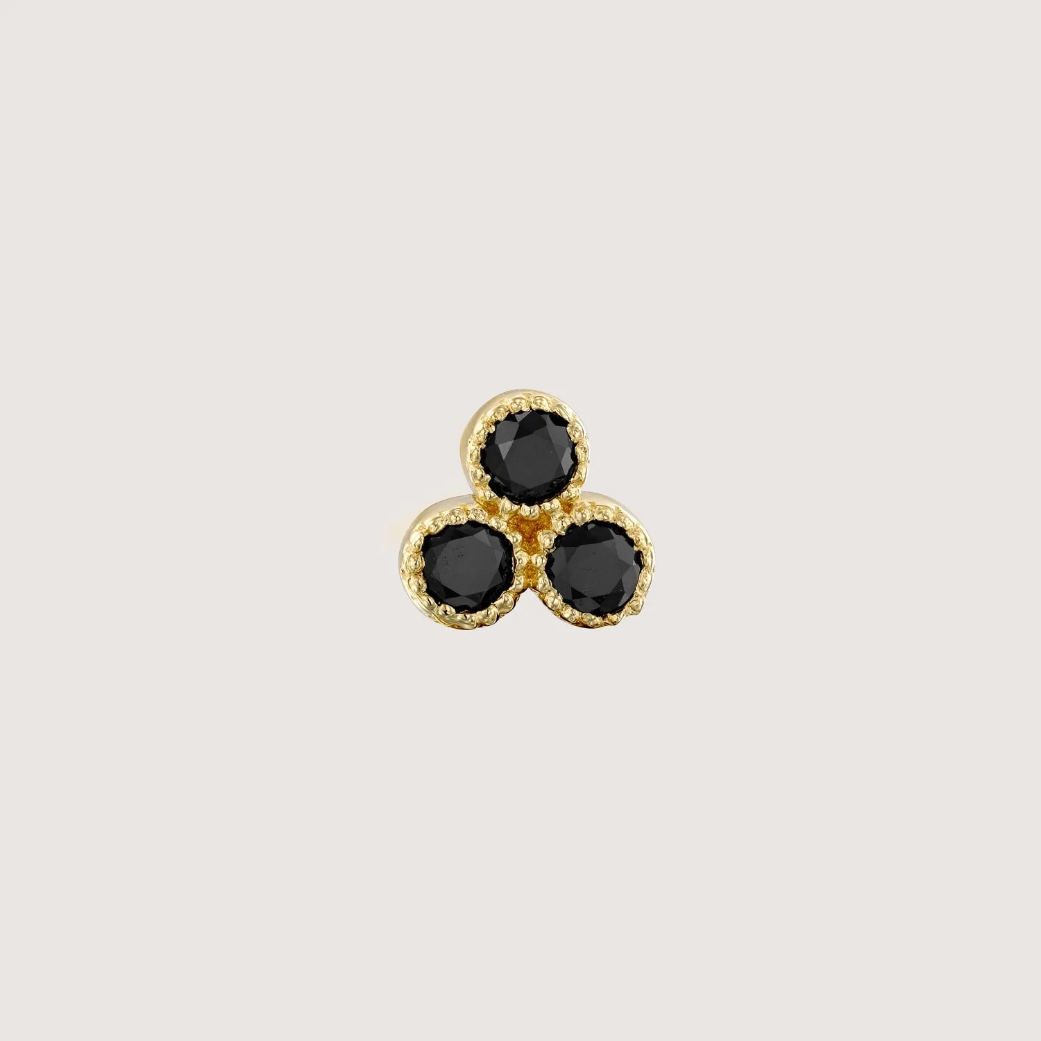 Henrietta Piercing Earring Black Diamonds