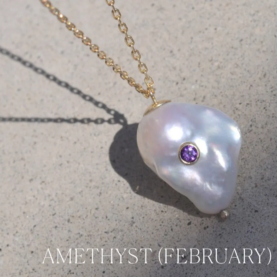 Kenna Birthstone Pearl Necklace