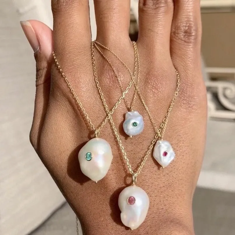 Kenna Birthstone Pearl Necklace