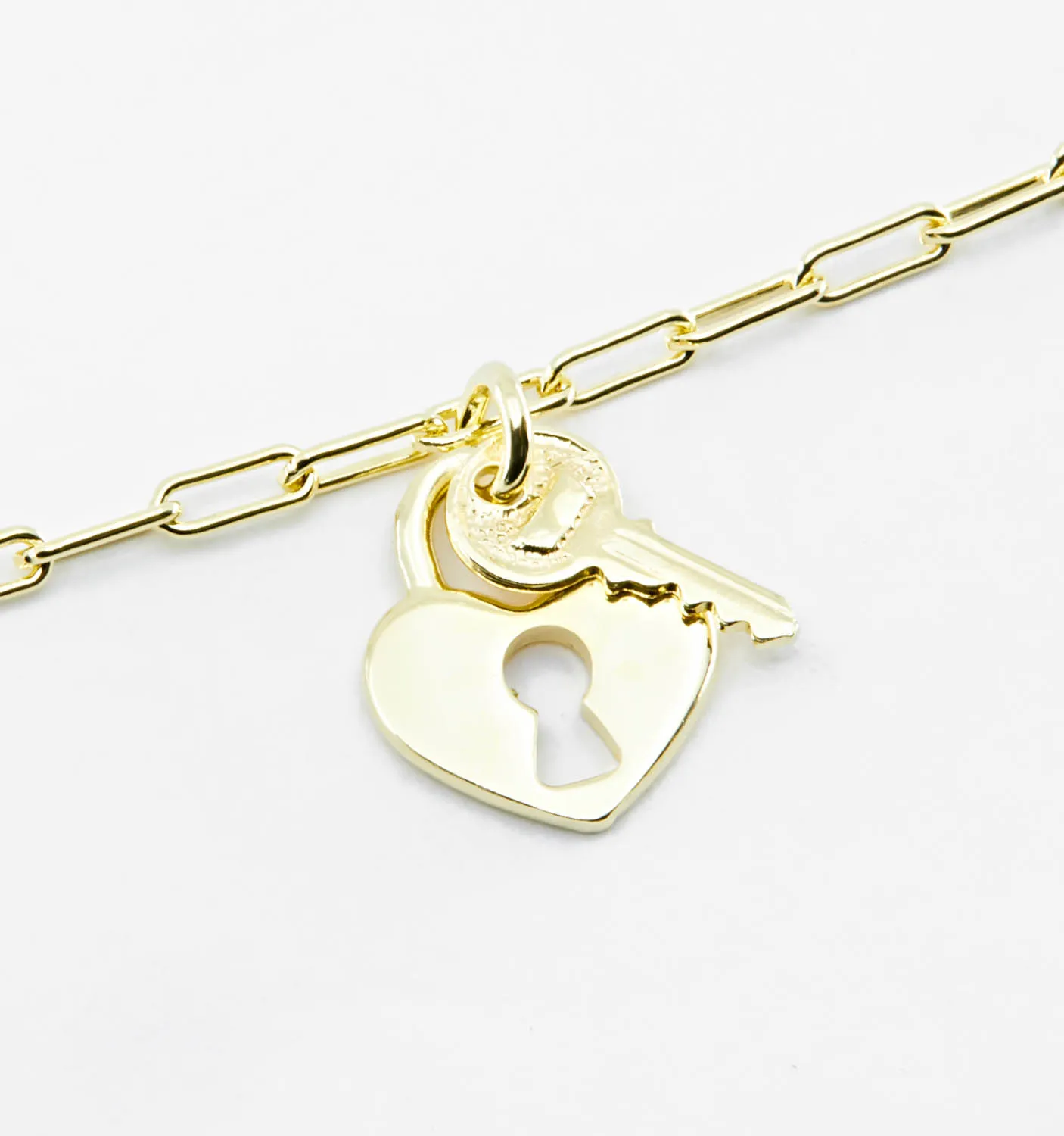 Key To My Heart Padlock Bracelet