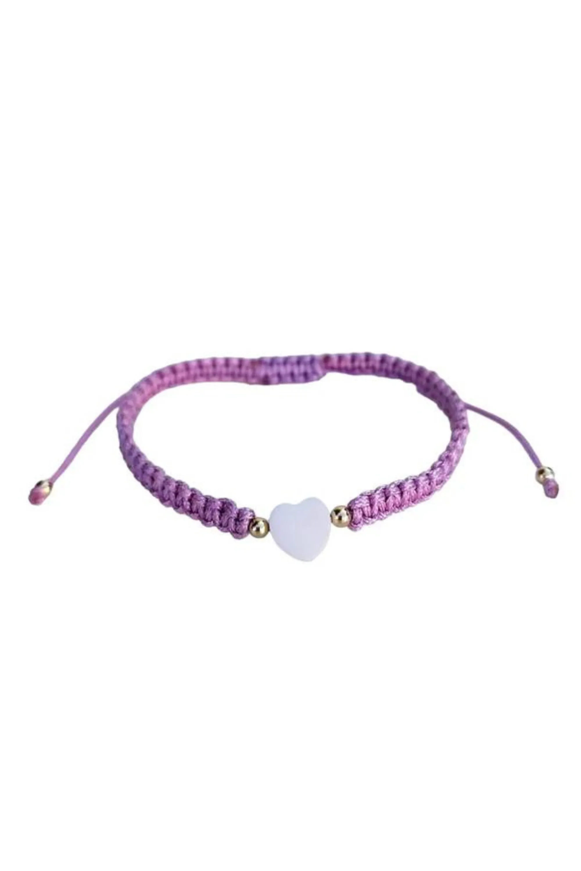 Kids - Heart - Mother of Pearl Citron Bracelets - Periwinkle