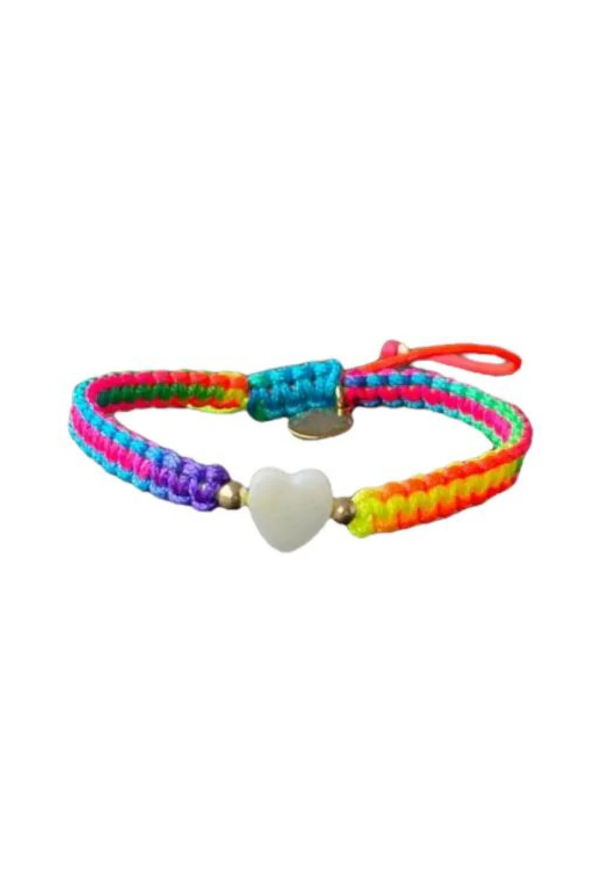 Kids - Heart - Mother of Pearl Citron Bracelets - Rainbow