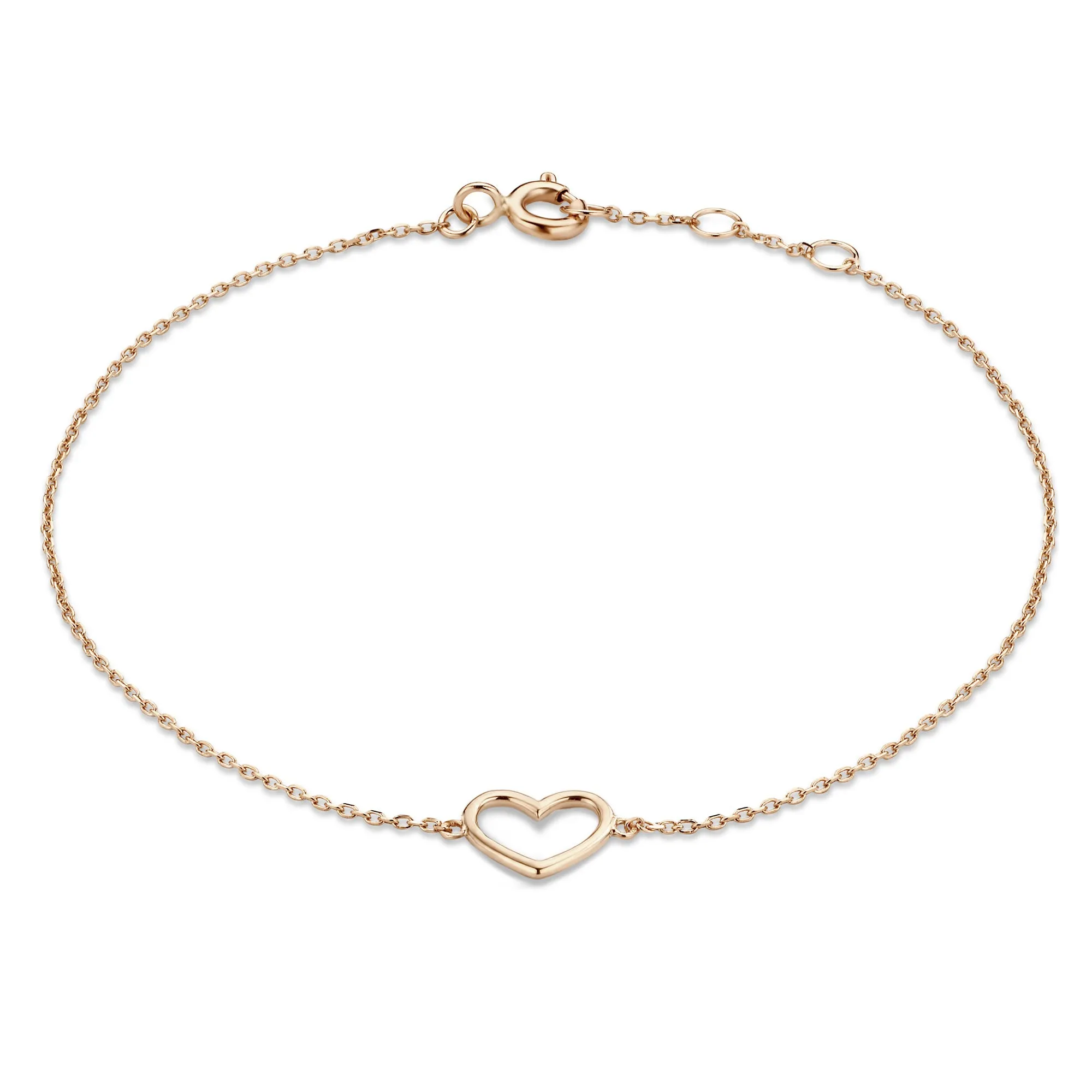 14K Rose Gold Heart Bracelet | La Concorde Amore - Elegant Jewelry Gift