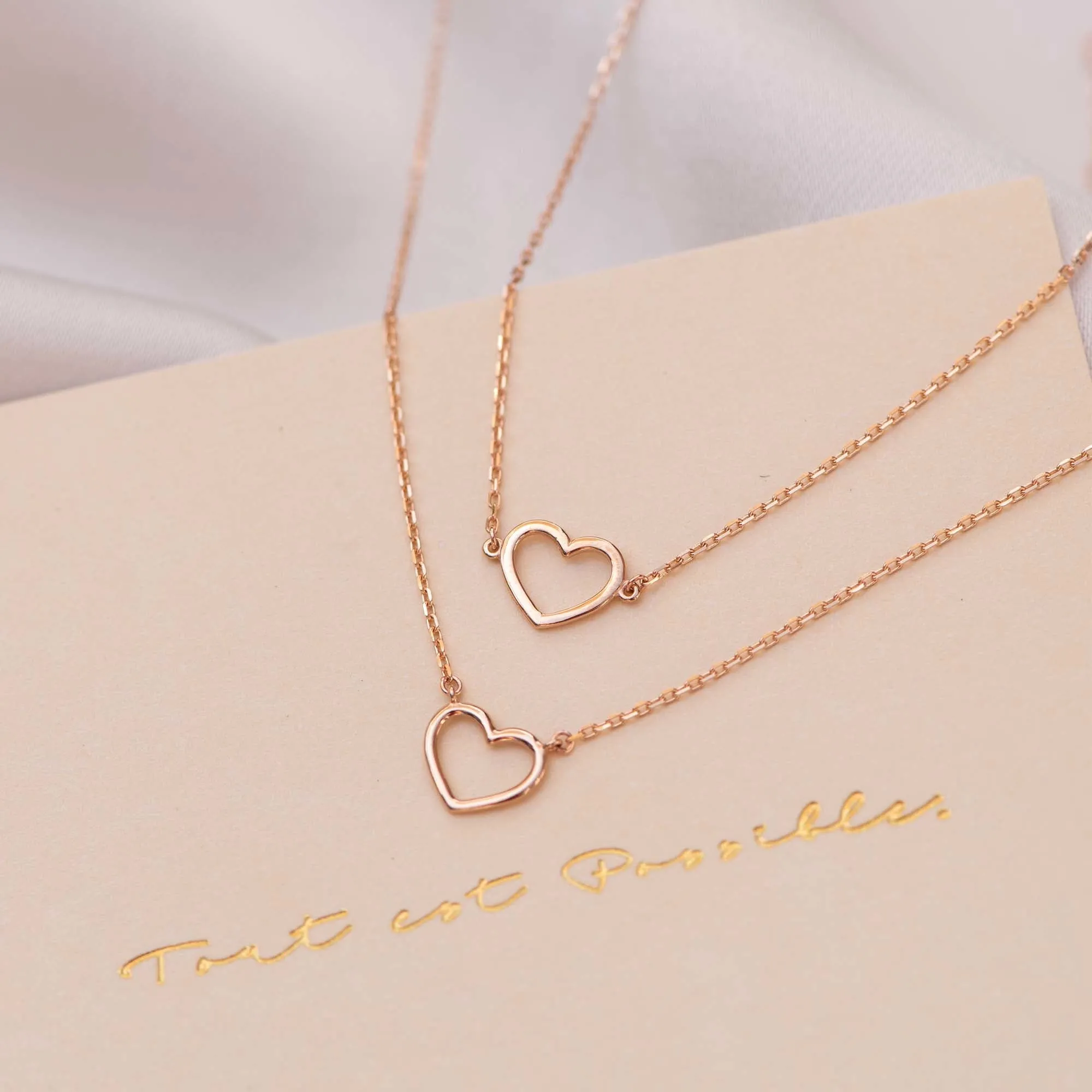 14K Rose Gold Heart Bracelet | La Concorde Amore - Elegant Jewelry Gift