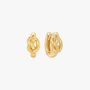 Love Knot Huggie Earrings