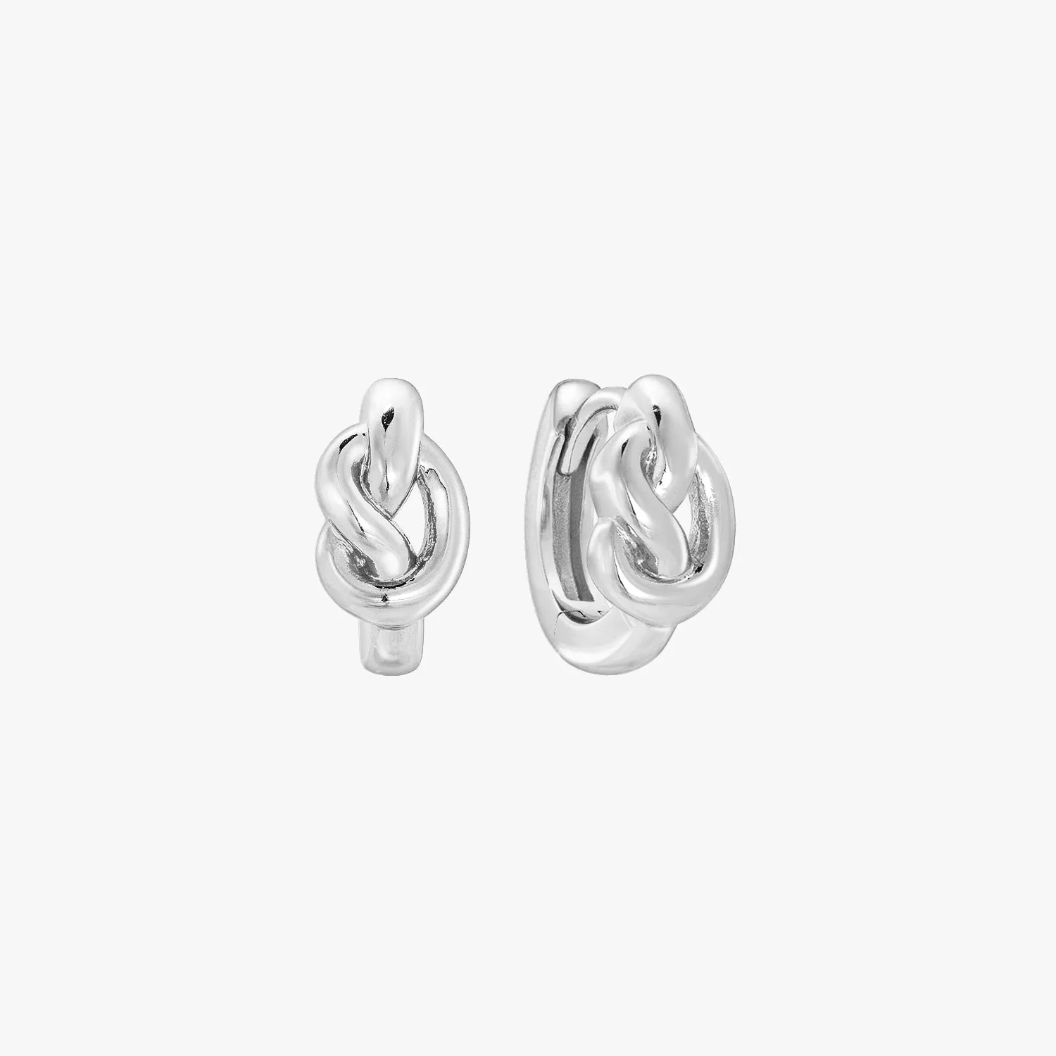 Love Knot Huggie Earrings