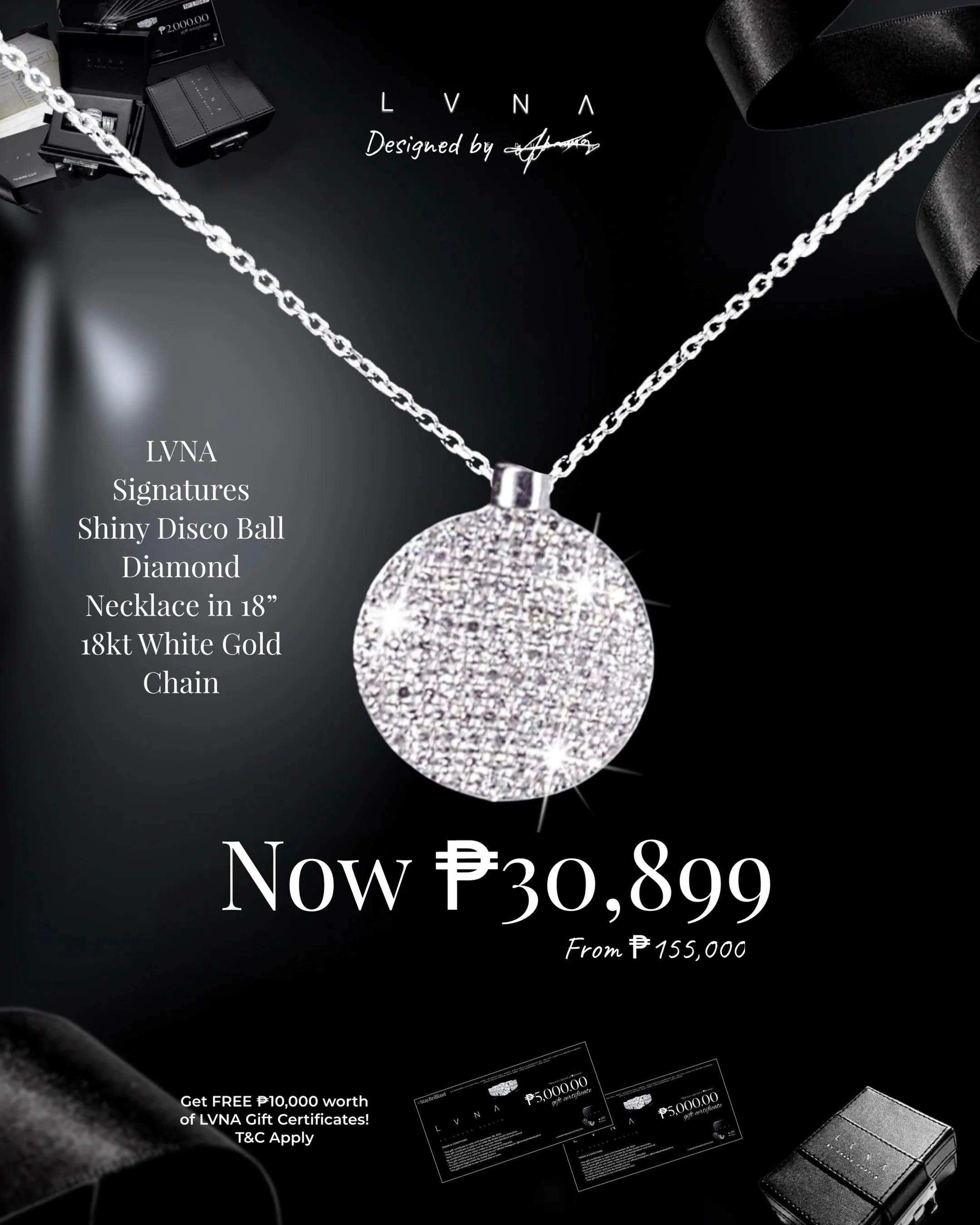 #LVNA2024 | LVNA Signatures Diamond Necklaces in 18” 18kt Gold Chain