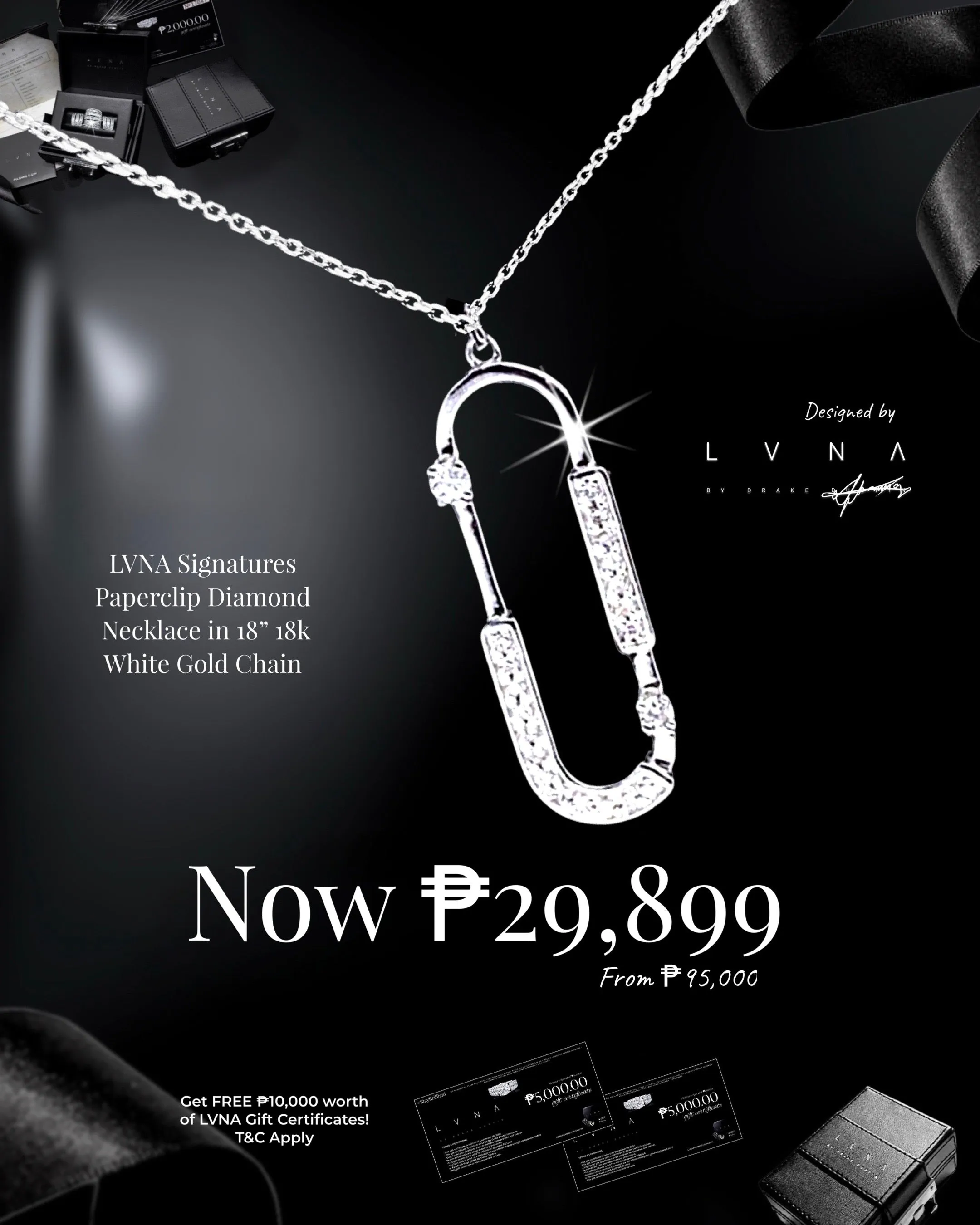 #LVNA2024 | LVNA Signatures Diamond Necklaces in 18” 18kt Gold Chain