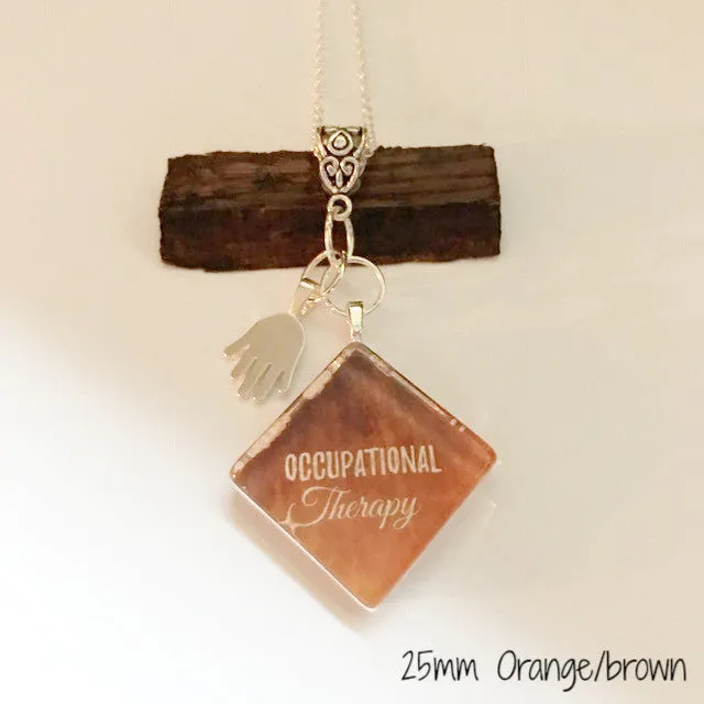 OT Glass Tile & Hand Necklaces