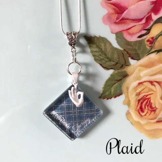 OT Glass Tile & Hand Necklaces