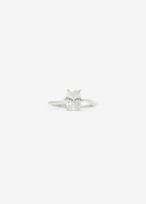 Oval Solitaire Ring Maxi 0.7 - 0.9 Ct