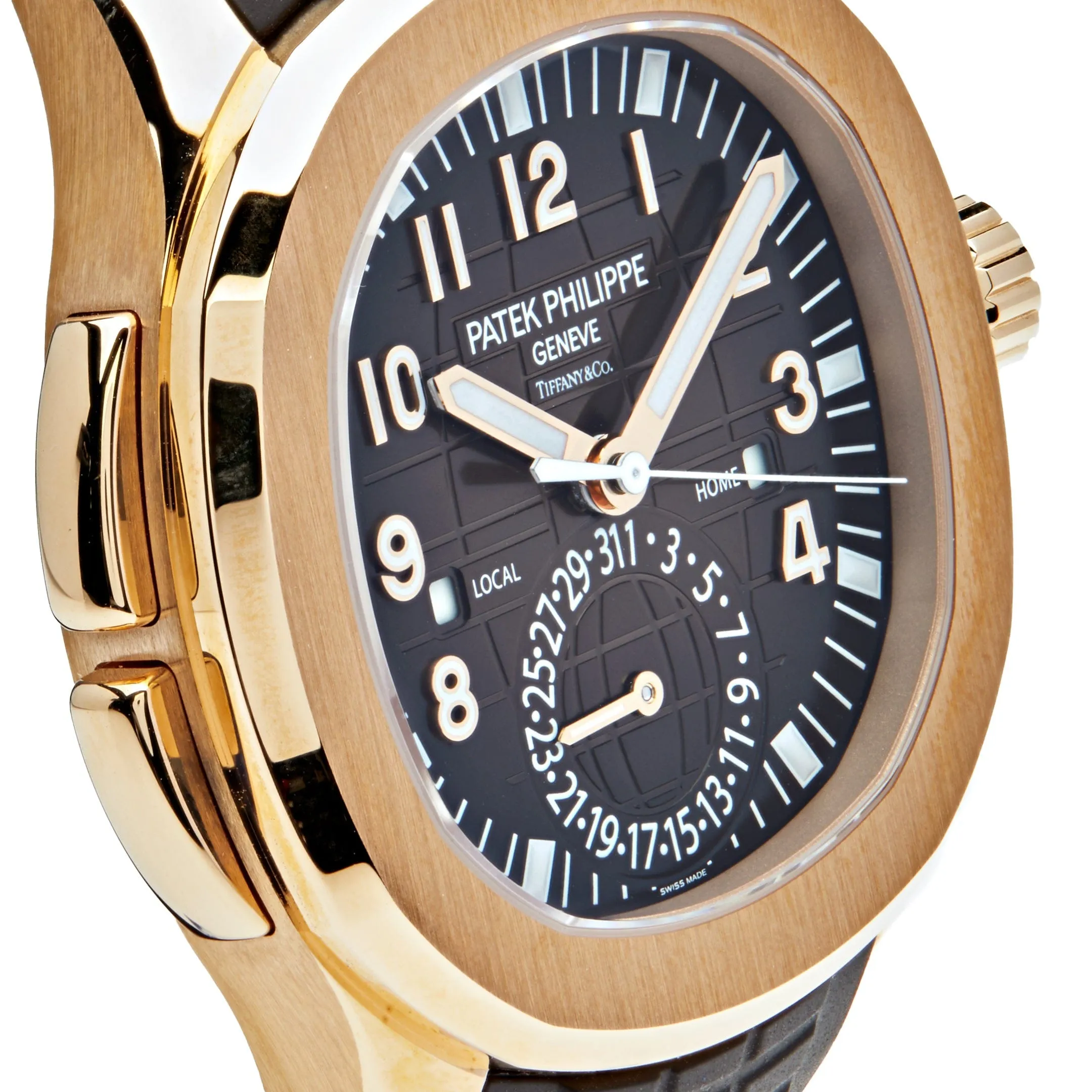 Patek Philippe Aquanaut 5164R-001 'Travel Time Tiffany & Co.' Rose Gold Brown Dial (2022)