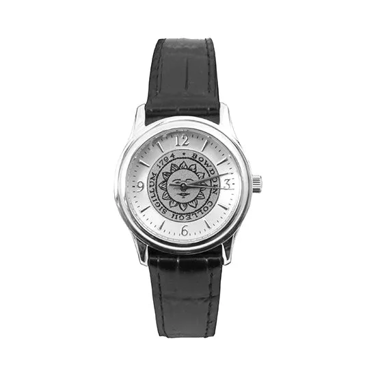 Personalized Women's Bowdoin Seal Watch with Leather Strap from Bulova