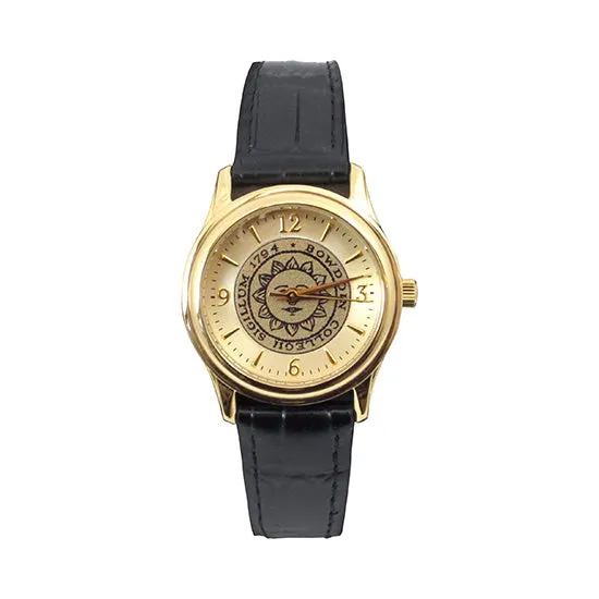 Personalized Women's Bowdoin Seal Watch with Leather Strap from Bulova