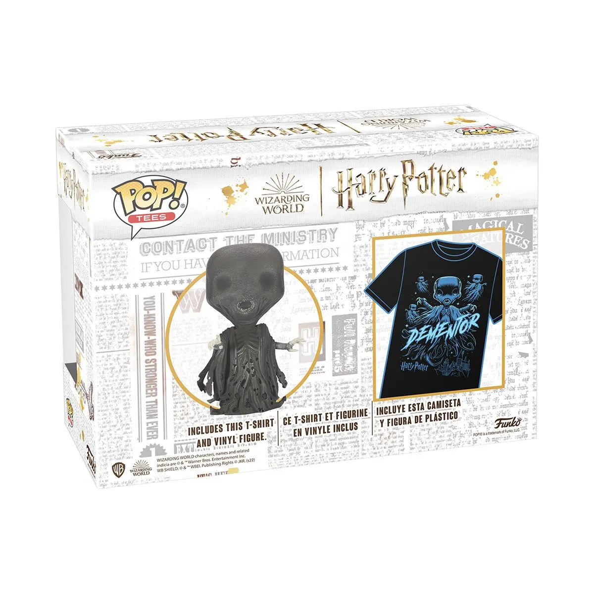 POP Movies : Harry Potter - Dementor (Glow) POP! & Tee