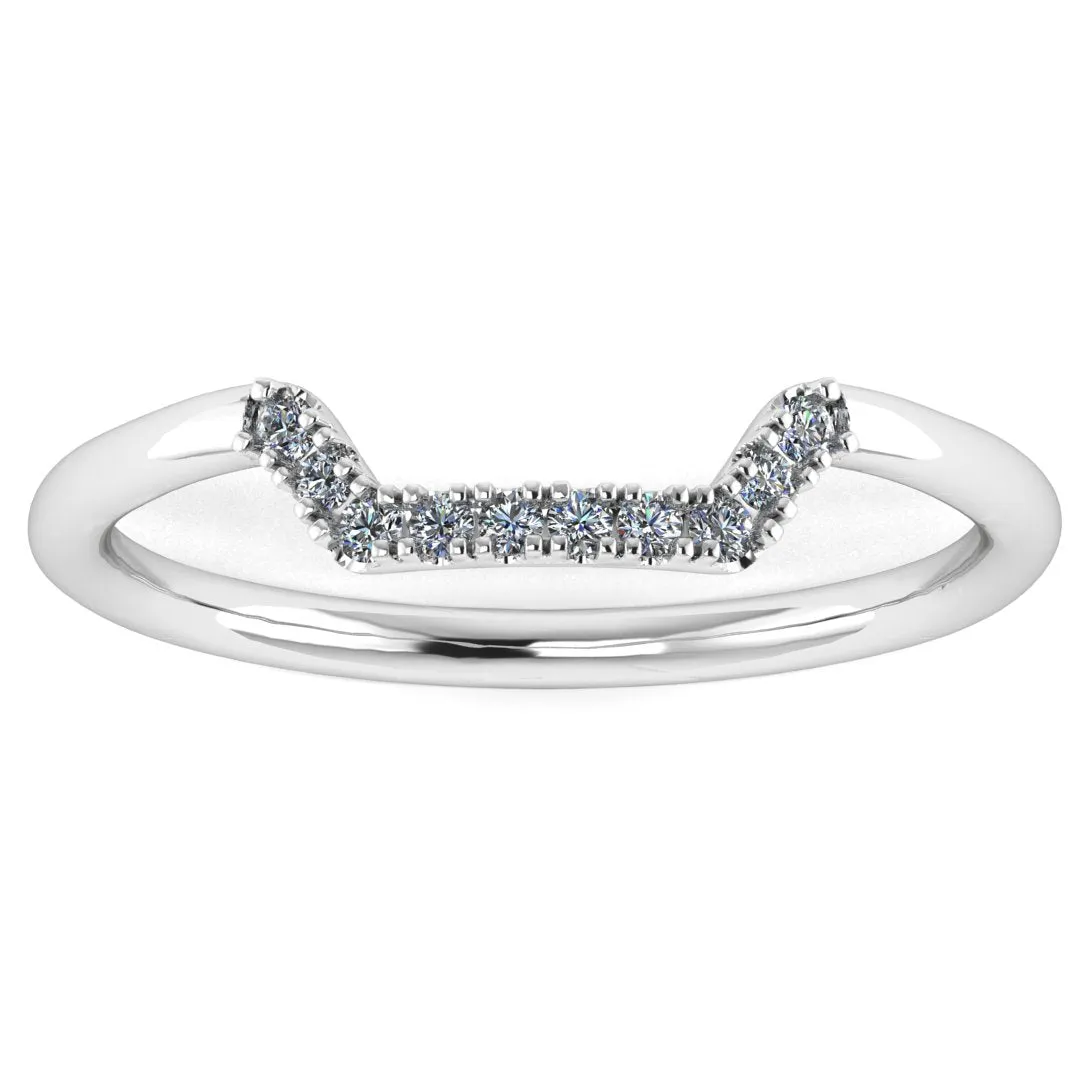 "Lil" Dainty Micro Set Square Shaped 0.10ct Diamond Eternity Ring ET54