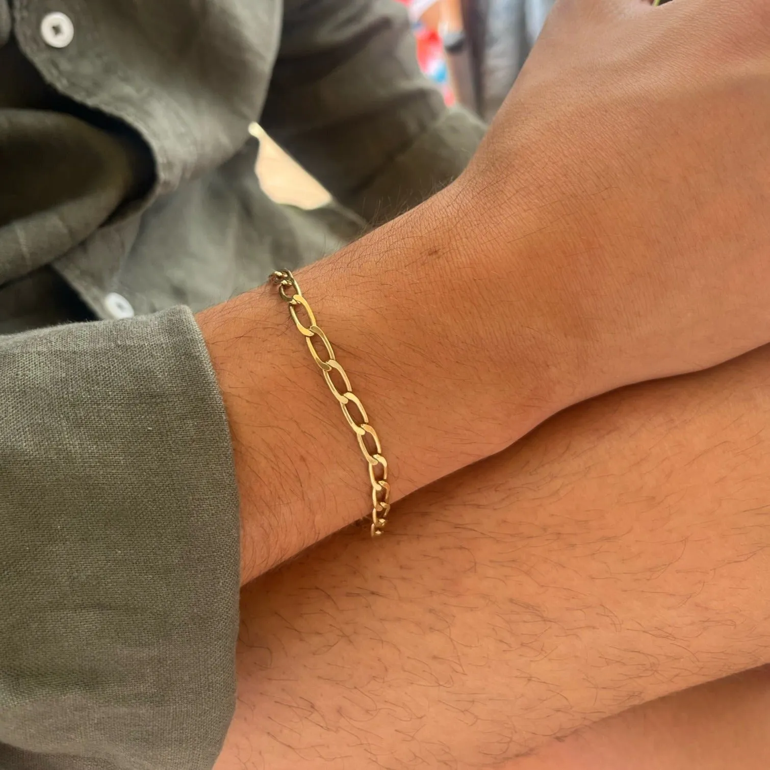 Ribbon Link Bracelet | Gold