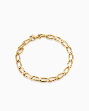 Ribbon Link Bracelet | Gold