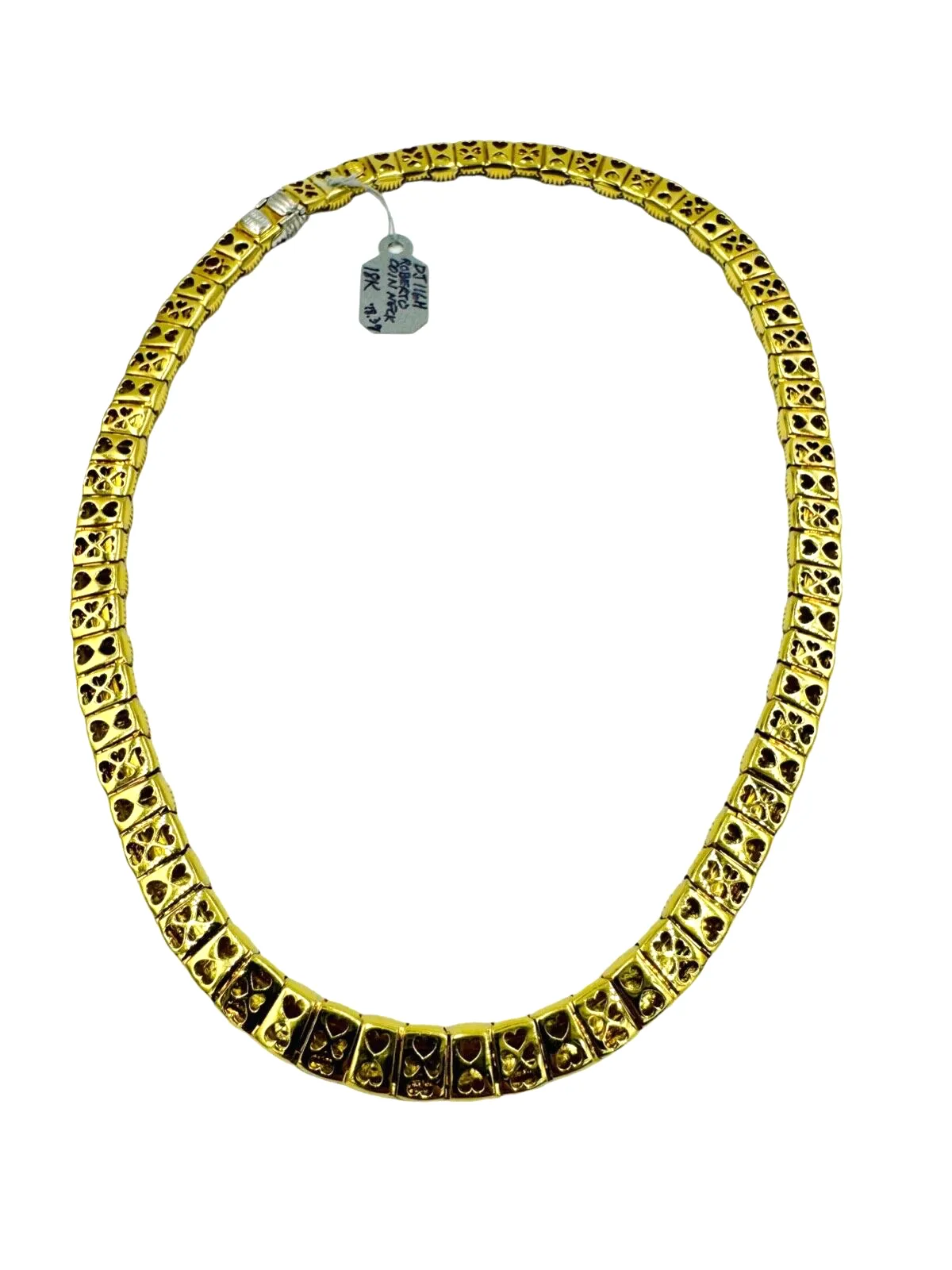 Roberto Coin Yellow Gold Fluted Necklace