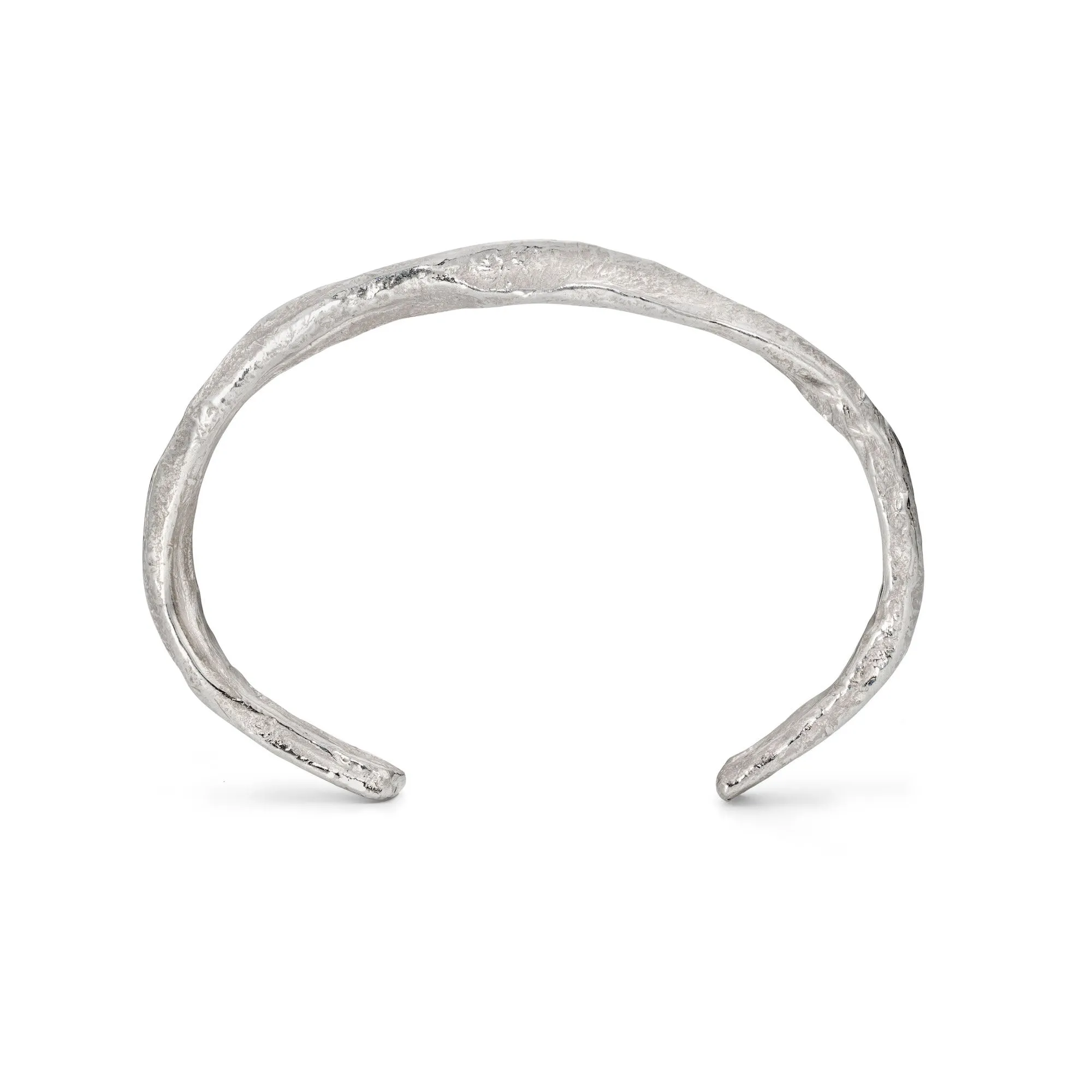 Rock Cuff Silver