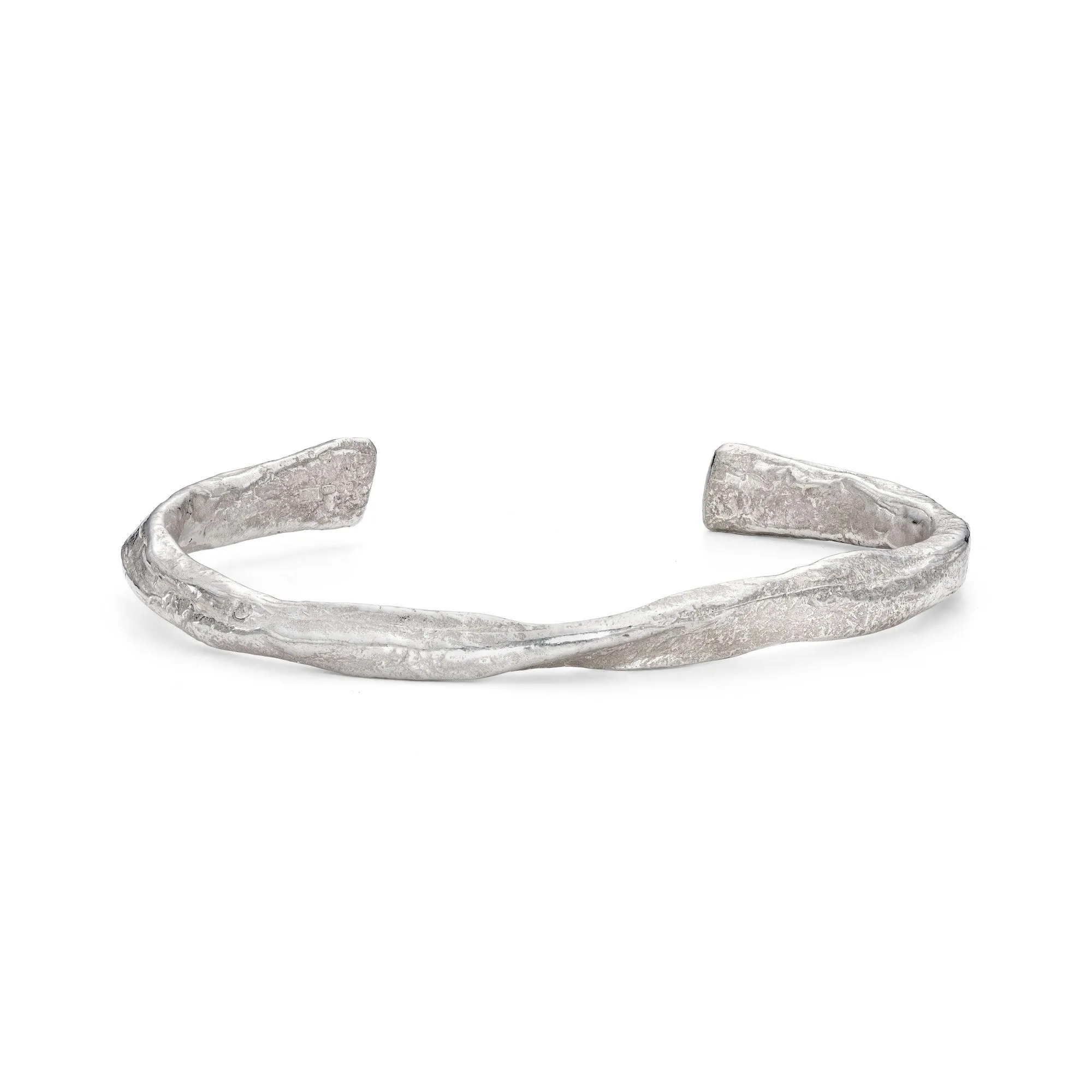 Rock Cuff Silver