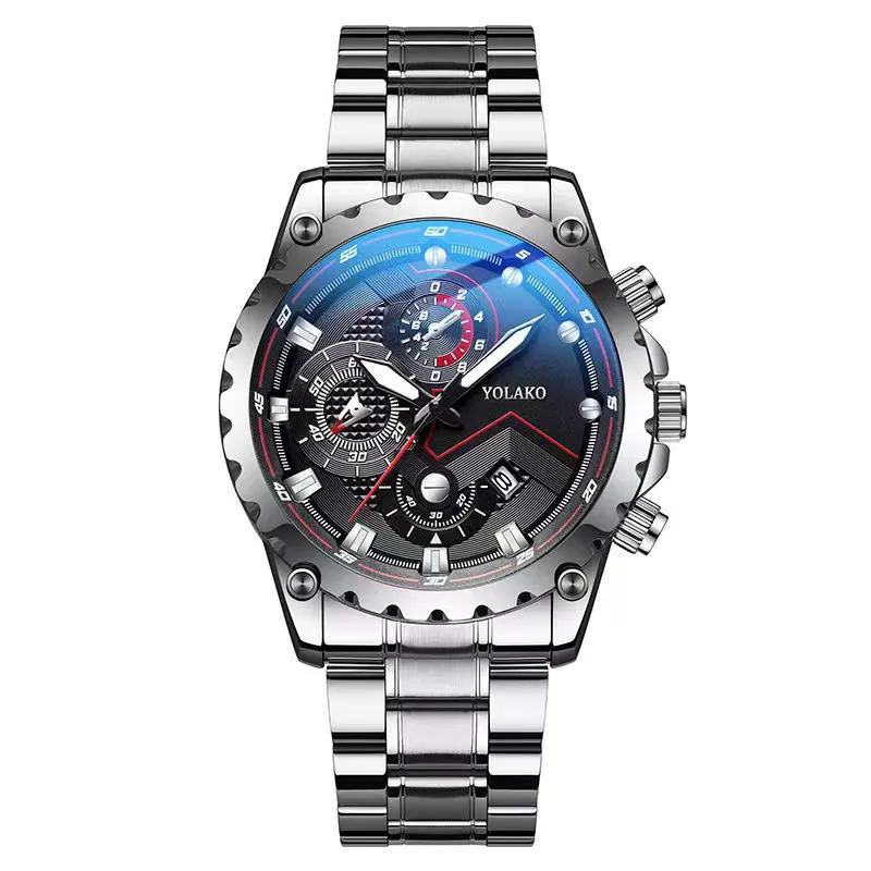 RSNIRW Pro Stainless Steel Men's Quartz Wristwatch